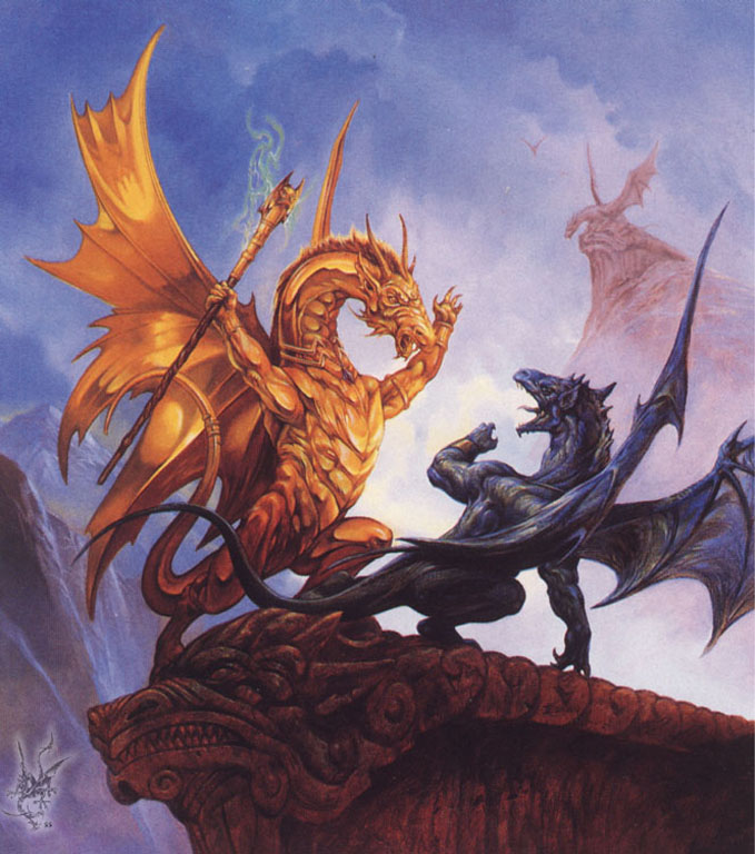 The Fantasy Dragon Art Pics by Jeff EASLEY ( A page from DRAGON FOREST )